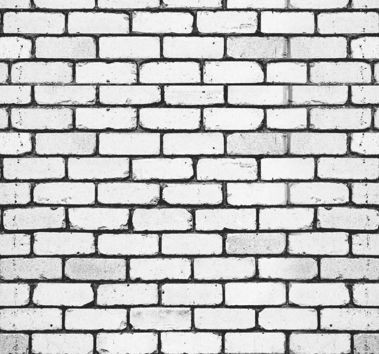 Gray brick pattern with spot brick wallpaper - TenStickers