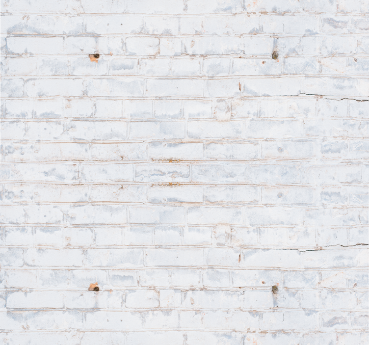 White Brick Facade brick wallpaper - TenStickers