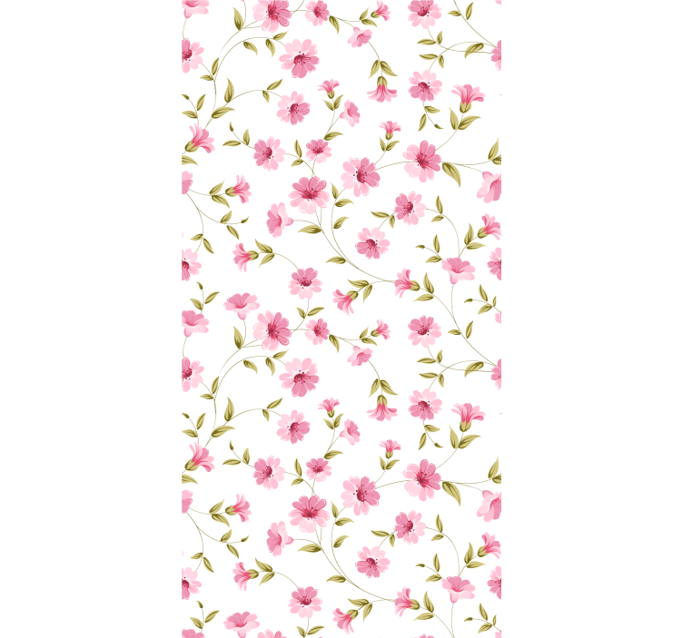 Floral Vine Motif flower wallpaper - TenStickers