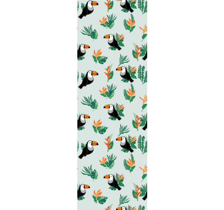 Tropical Toucans Design animal wallpaper - TenStickers