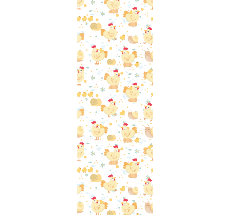 Charming Chickens animal wallpaper - TenStickers