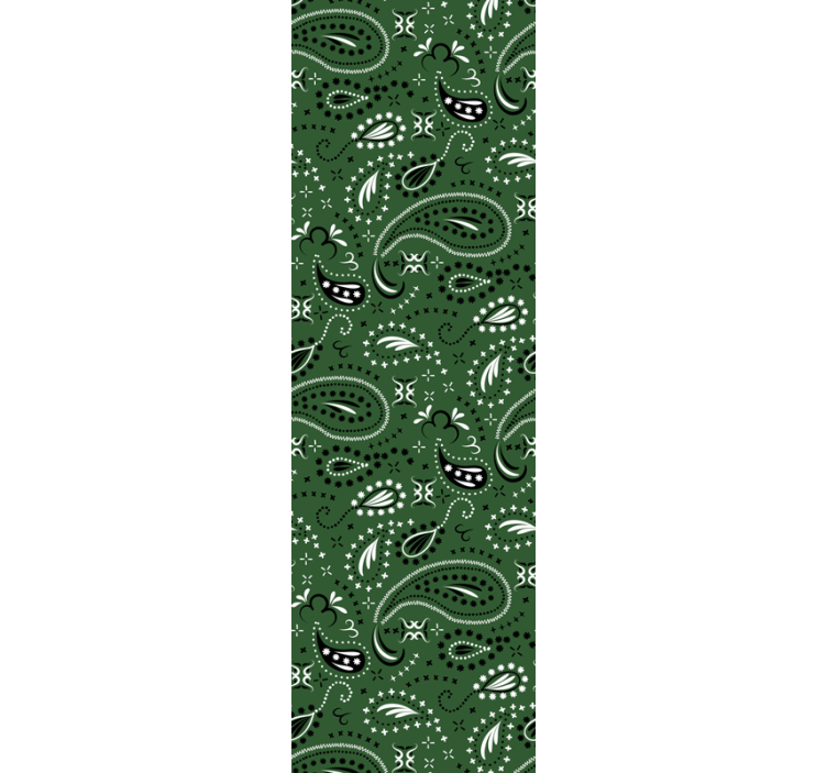 Nordic Paisley Pattern scandinavian wallpaper - TenStickers