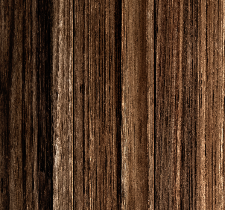 Dark Wood Textured Wallpaper - TenStickers