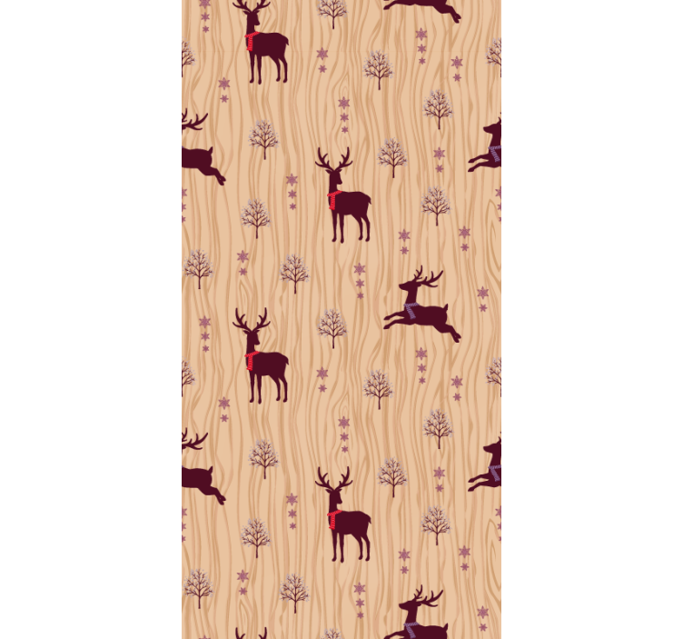 Rustic Forest Fauna animal wallpaper - TenStickers