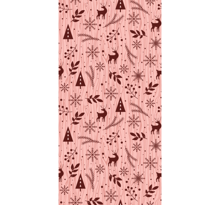 Forest with stag animal wallpaper - TenStickers