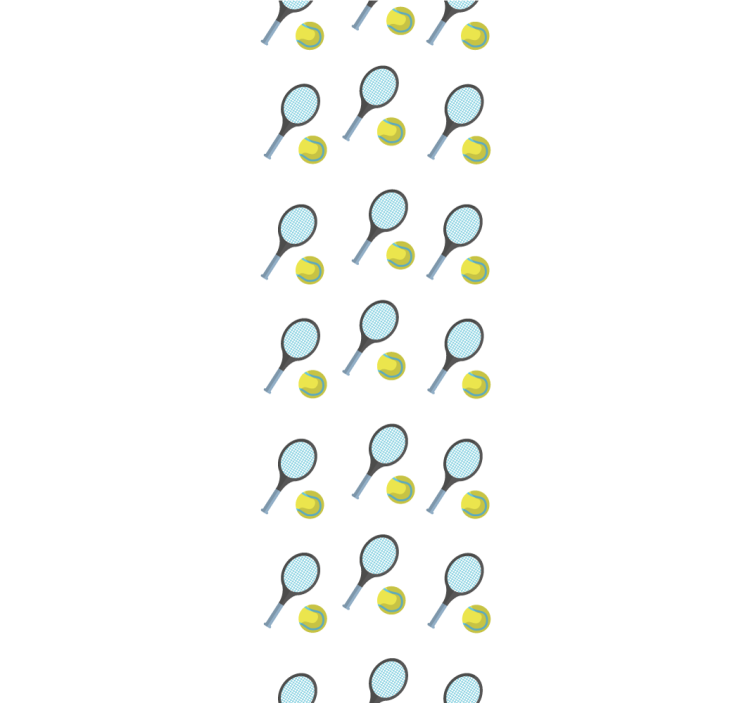 Tennis Rackets and Balls customised wallpaper - TenStickers