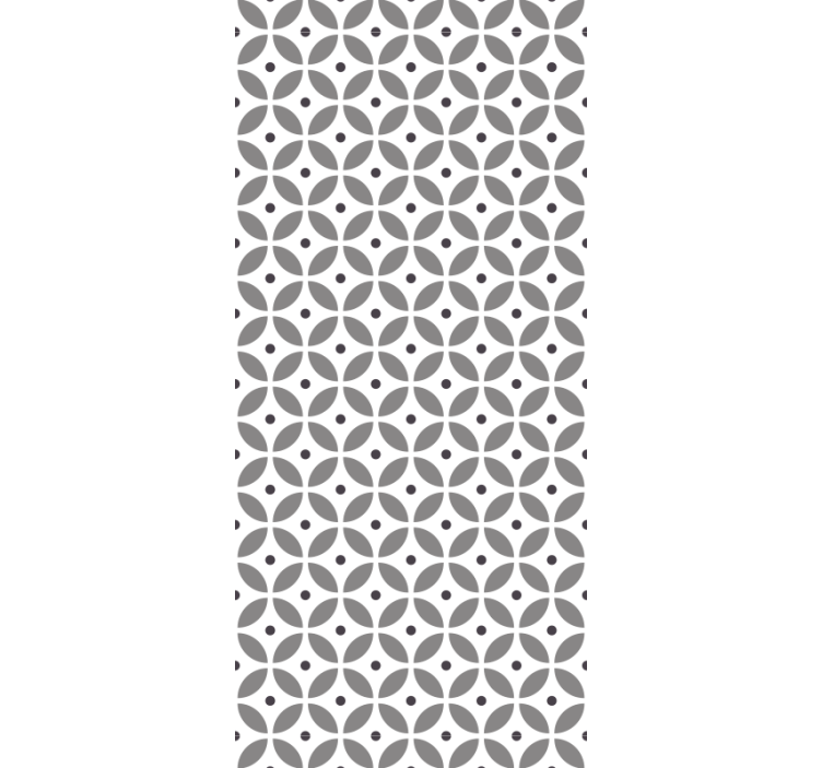 Geometric Petal Pattern geometric wallpaper - TenStickers