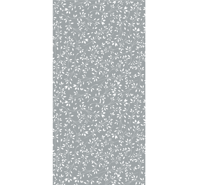 Leafy Silhouette leaf wallpaper - TenStickers