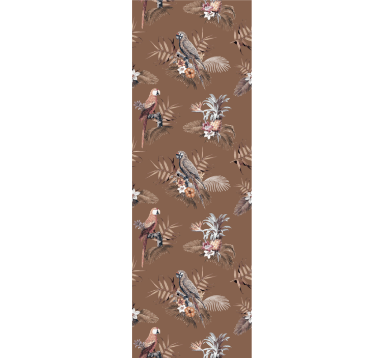 Tropical Bird Motif birds wallpaper - TenStickers