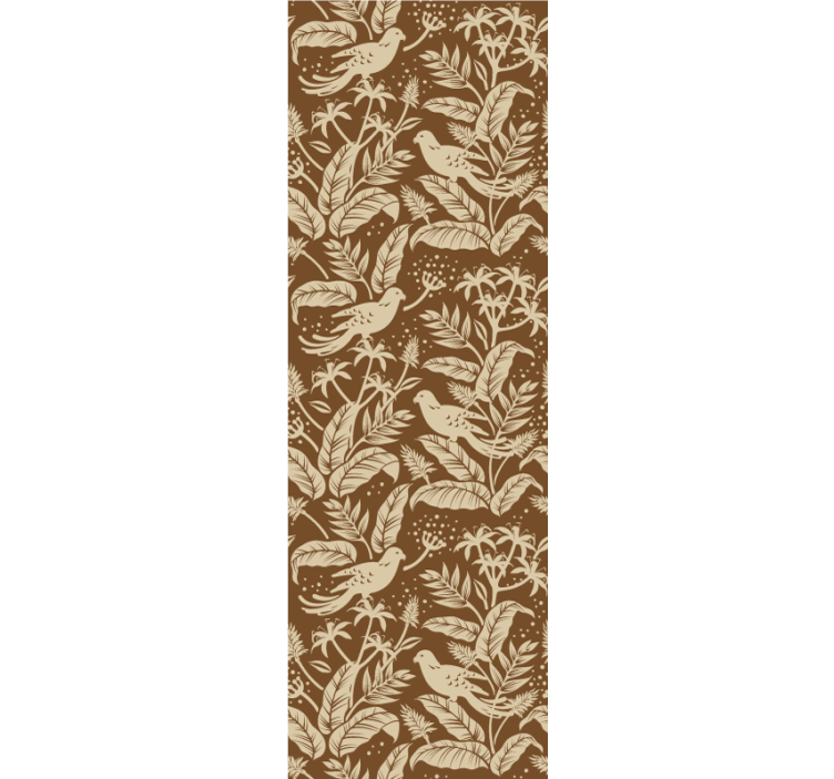 Birds Botanical Pattern animal wallpaper - TenStickers