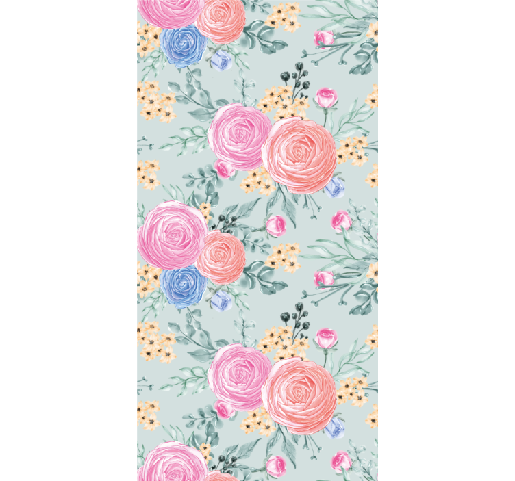 Floral Bouquet Print flower wallpaper - TenStickers