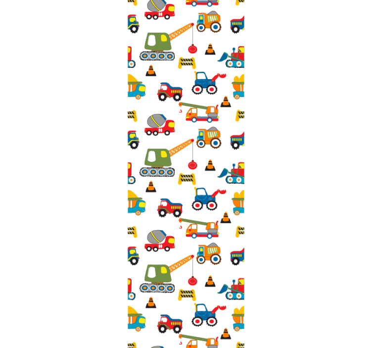 Construction Delight kids wallpaper - TenStickers
