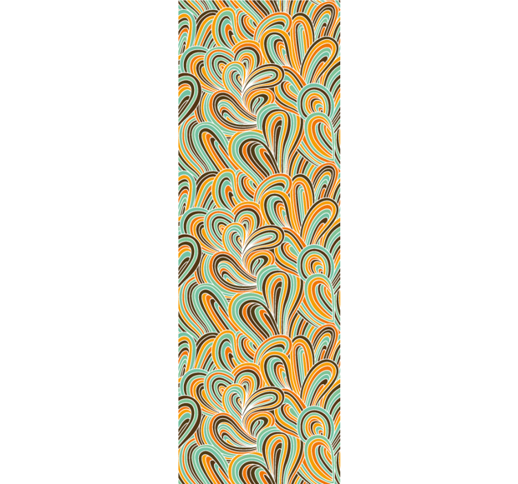 Swirling Motif abstract wallpaper - TenStickers