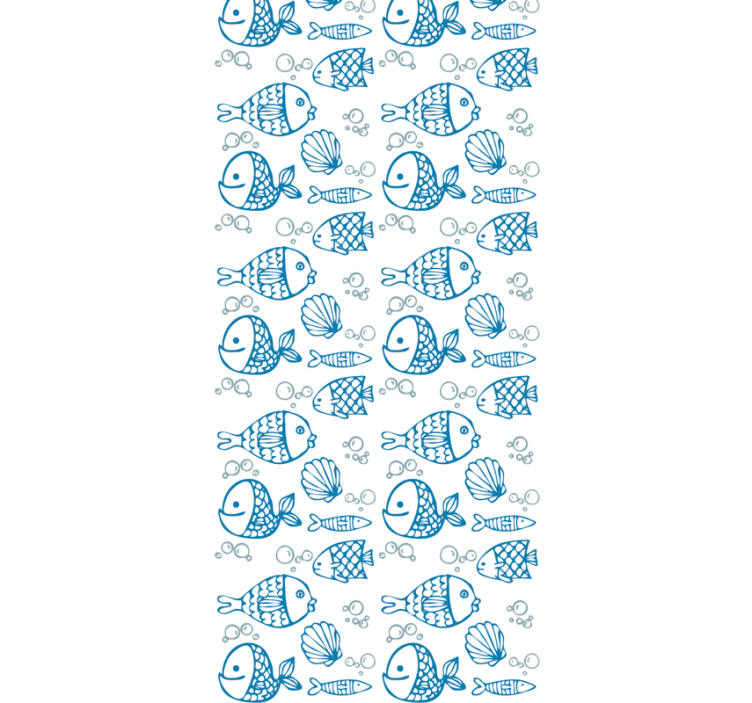 Aquatic Friends fish wallpaper - TenStickers