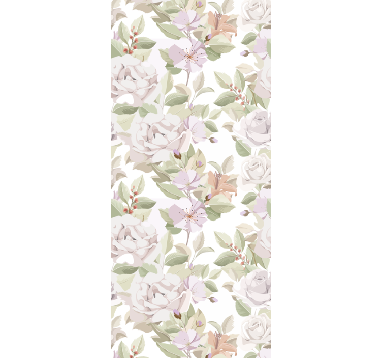Floral Blossom Ensemble flower wallpaper - TenStickers
