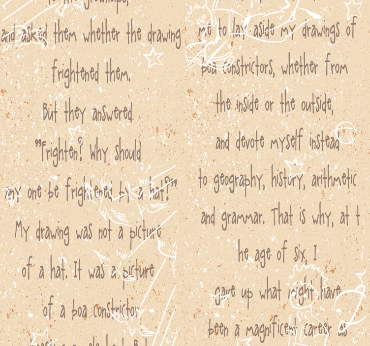 The Little Prince - Spiritual Journey Wallpaper - TenStickers