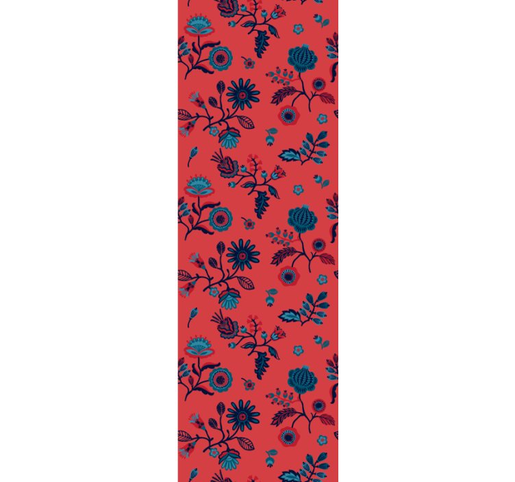 Floral Pattern Overlay floral ornament wallpaper - TenStickers