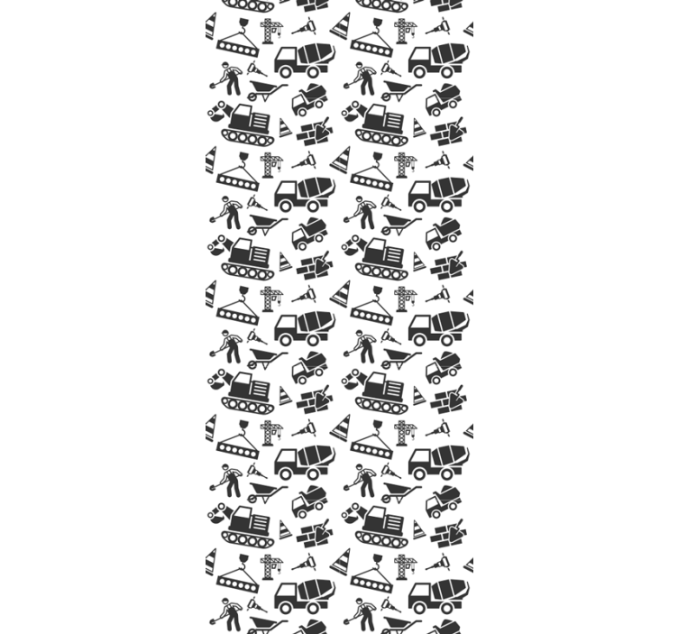 Construction Motif industrial wallpaper - TenStickers