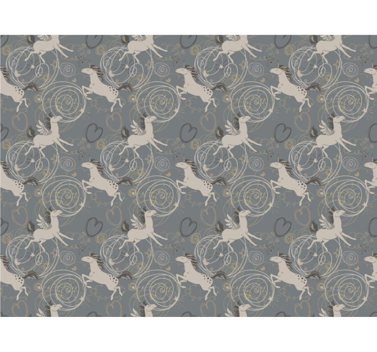 Enchanted Unicorns animal wallpaper - TenStickers