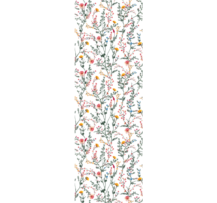 Floral Botanical Spread flower wallpaper - TenStickers