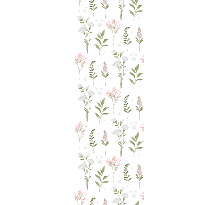 Floral Elegance Pattern flower wallpaper - TenStickers