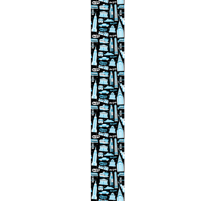 Urban Icons Collage new york wallpaper - TenStickers