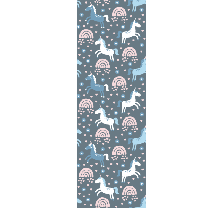 Giraffe Rainbows Motif animal wallpaper - TenStickers