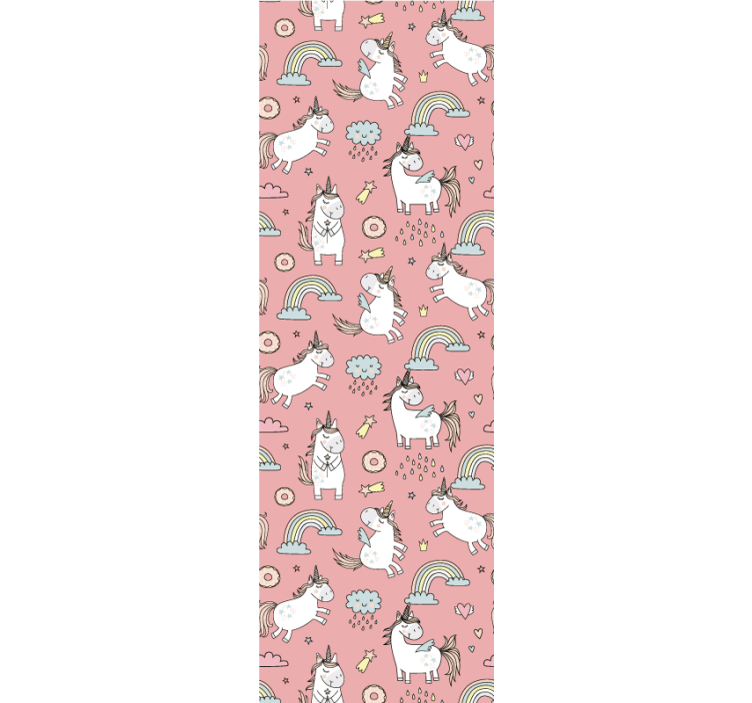 Unicorn Rainbows animal wallpaper - TenStickers