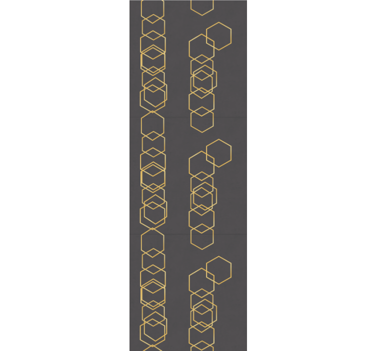 Geometric Linear Design geometric wallpaper - TenStickers