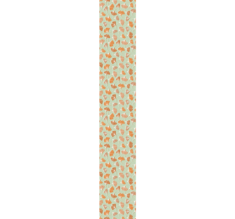Gingko Leaf Pattern leaf wallpaper - TenStickers