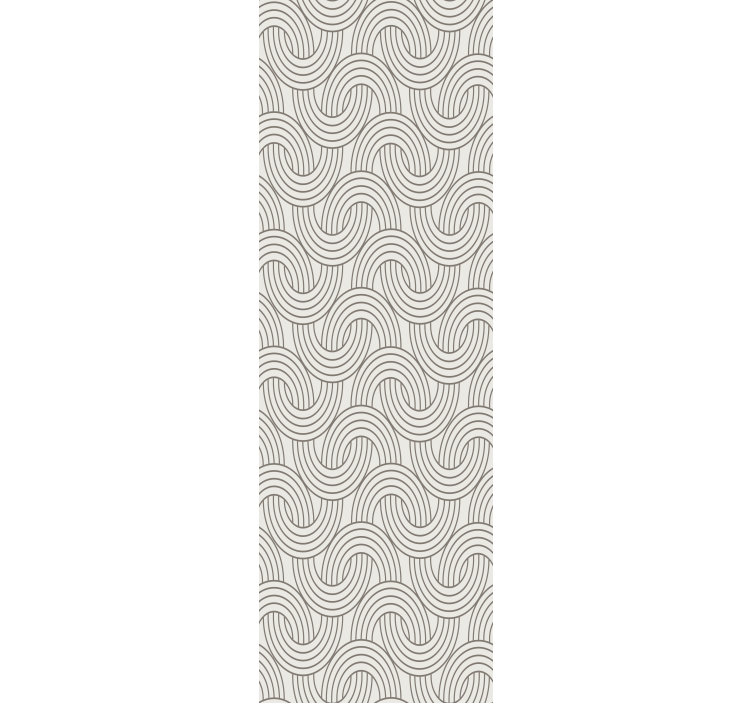 Wavy Patterns geometric wallpaper - TenStickers