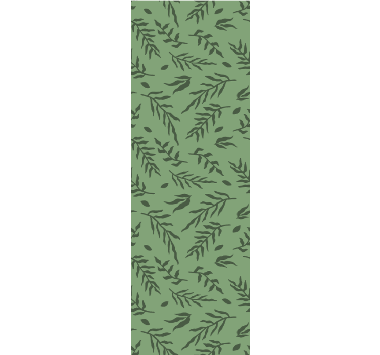 Young twigs line pattern leaf wallpaper - TenStickers