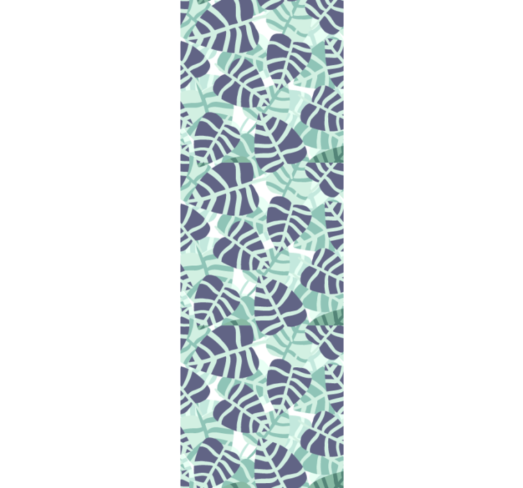 Monstera Mosaic leaf wallpaper - TenStickers