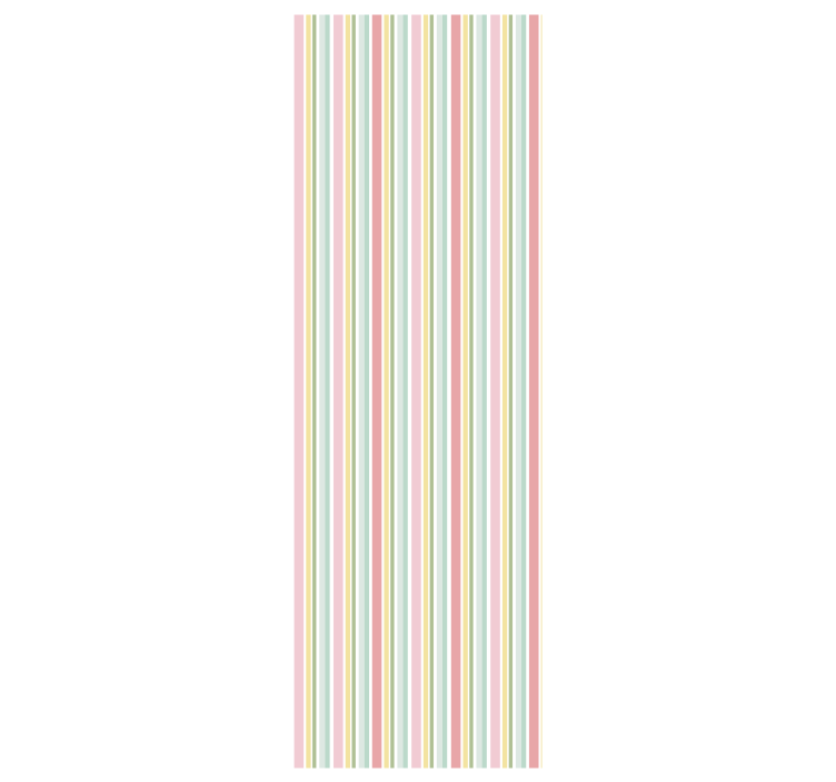Pastel Stripe Harmony horizontal striped wallpaper - TenStickers