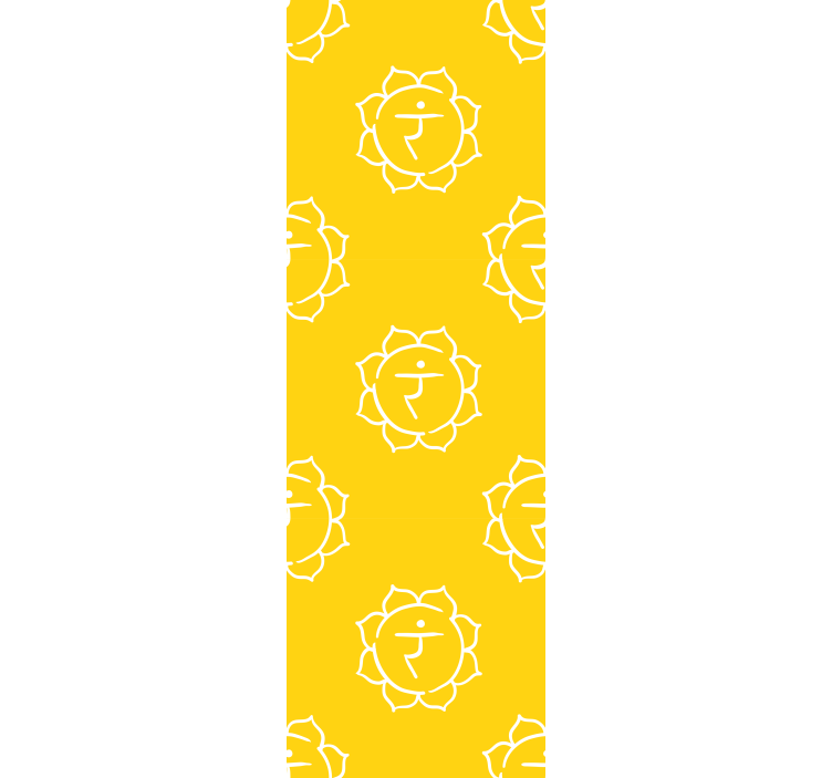 Solar Plexus Chakra Symbol Abstract wallpaper - TenStickers