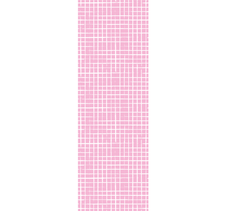 Pink background white lines modern wallpaper - TenStickers