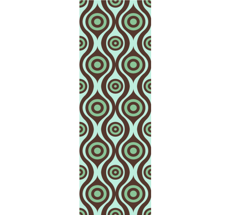 Irregular shapes 70's pattern Vintage Wallpaper - TenStickers