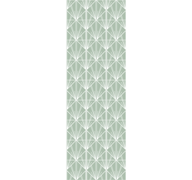 Art Deco Inspired geometric wallpaper - TenStickers