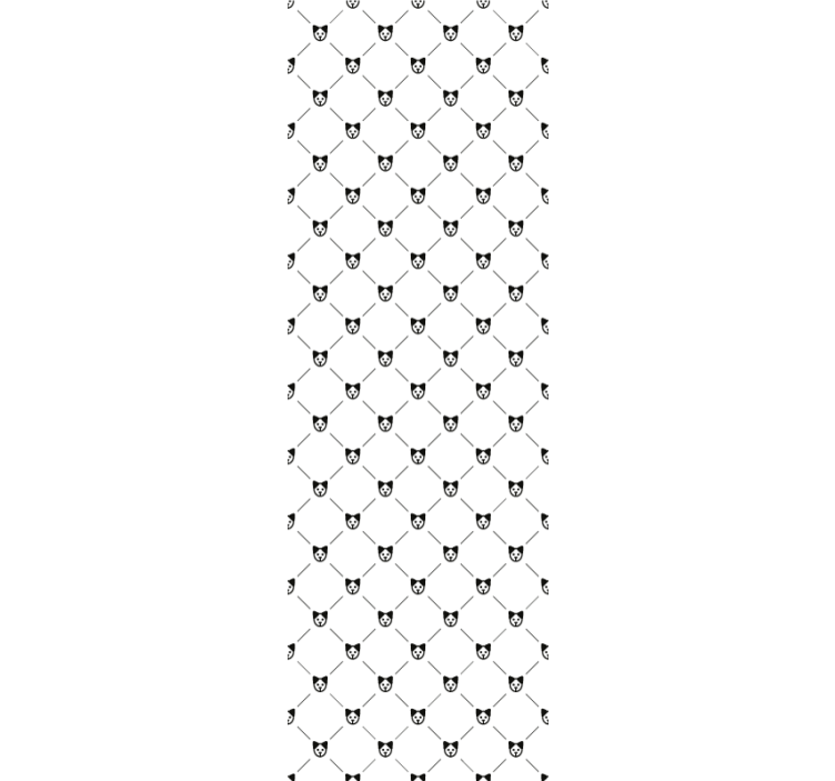 Cat Silhouette Pattern cat wallpaper - TenStickers