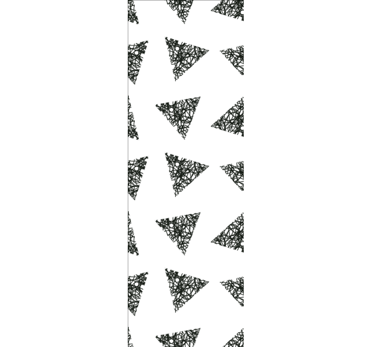 Scribble Triangles triangle wallpaper - TenStickers
