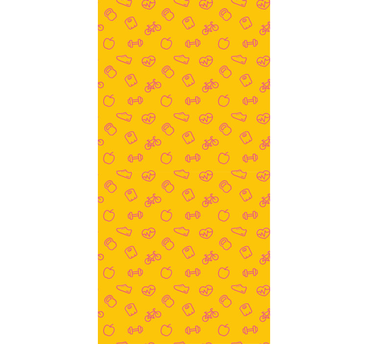 Doodle Icons Pattern kitchen wallpaper - TenStickers