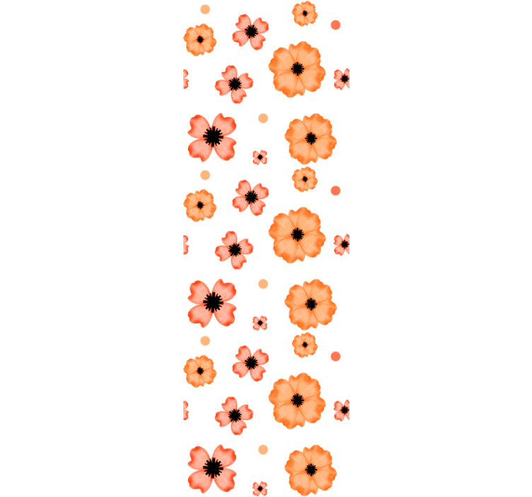 Poppies Pattern flower wallpaper - TenStickers