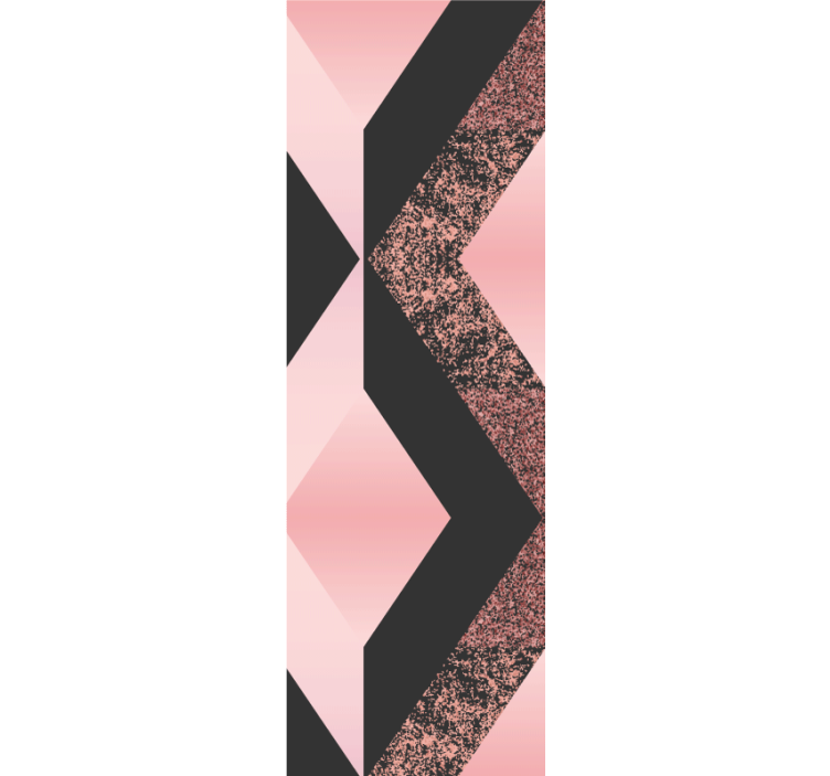 Abstract pink pattern geometric wallpaper - TenStickers
