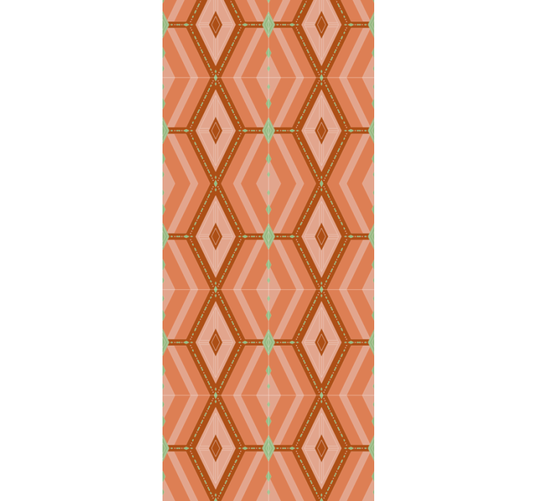 Diamond Patterned Design geometric wallpaper - TenStickers