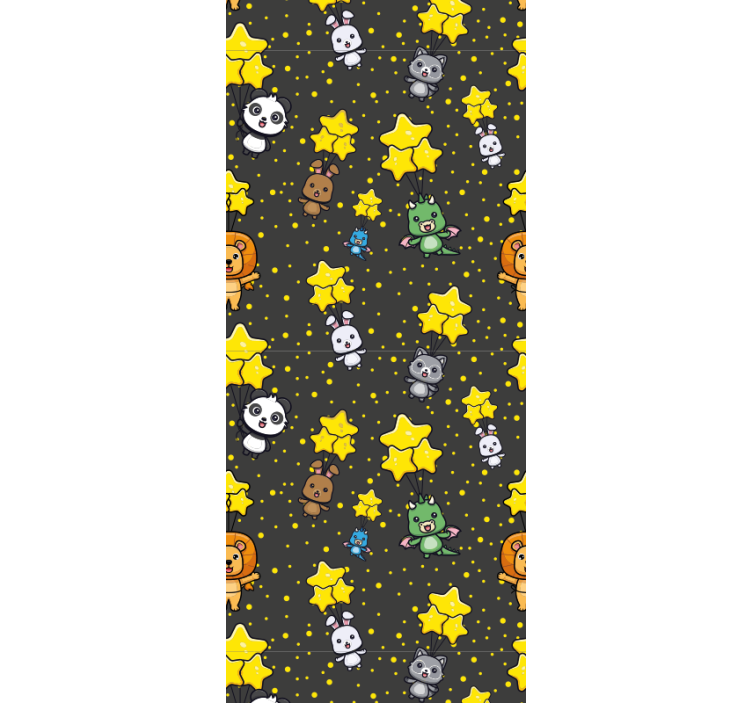 Cute animals  Childrens Wallpaper - TenStickers