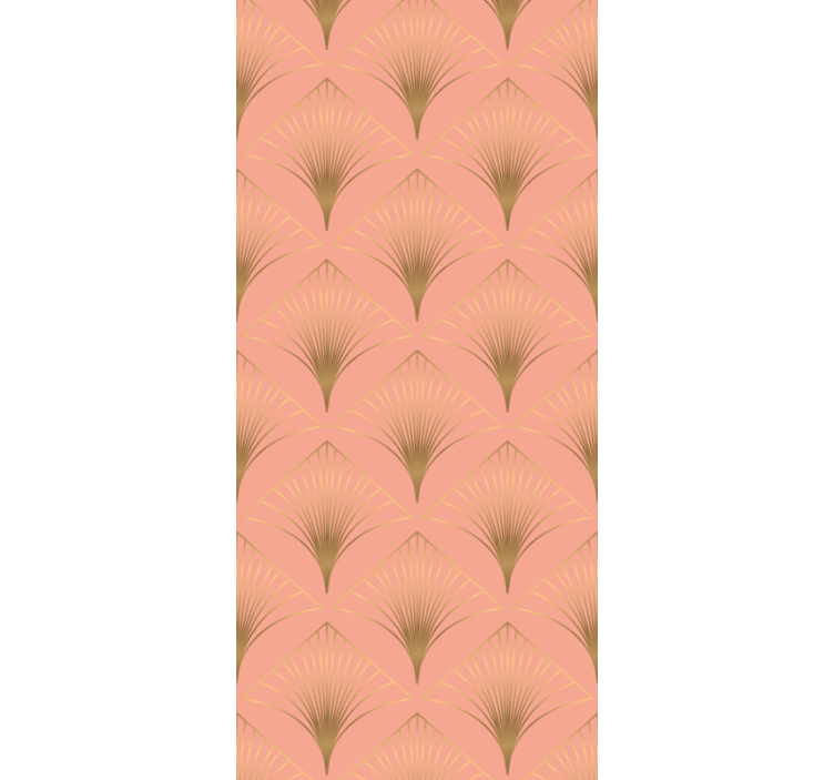 Elegant palm trees pattern floral ornament wallpaper - TenStickers