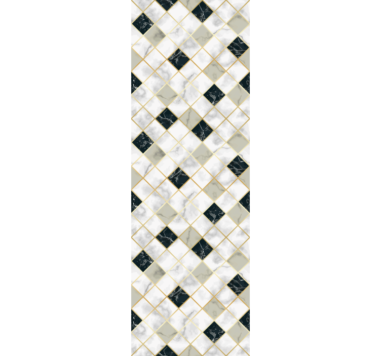 Elegant Diamond Pattern marble wallpaper - TenStickers