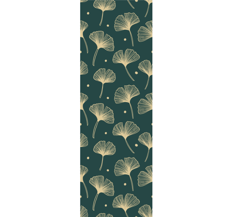 Original ginkgo leaves abstract wallpaper - TenStickers