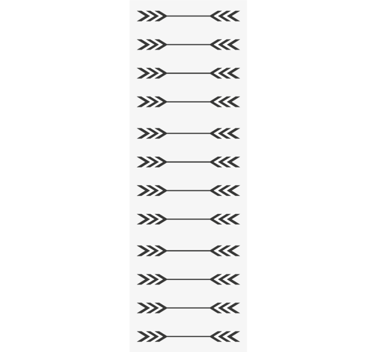 Minimalistic arrow patterns customised wallpaper - TenStickers