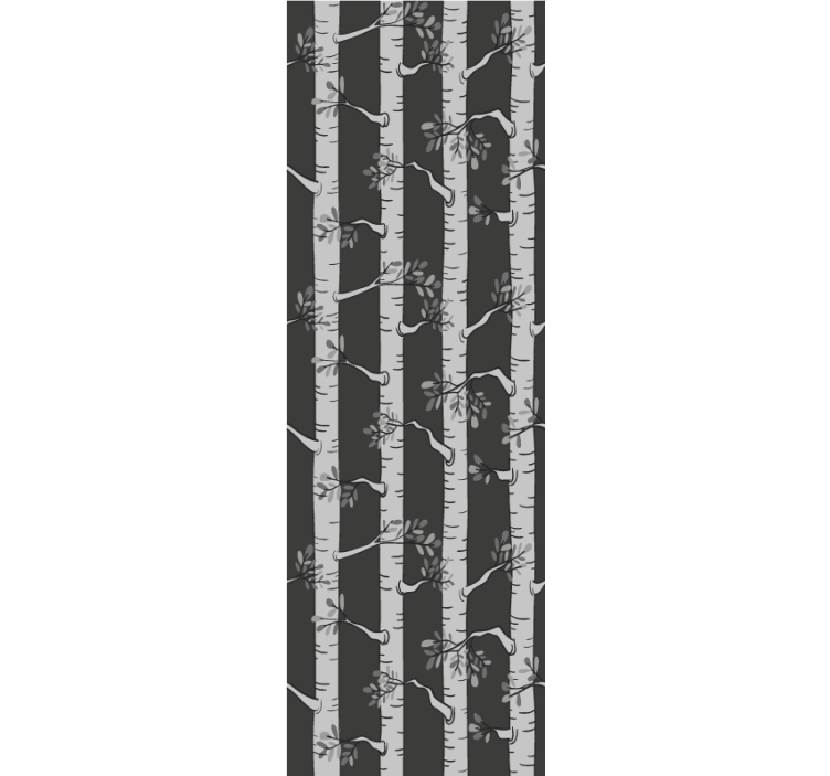 Elegant birch forest tree wallpaper - TenStickers